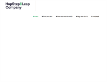 Tablet Screenshot of hopstepandleap.com